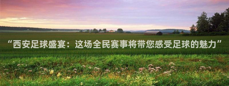  vSport体育app最新版本更新内容：“西安足球盛宴：这场